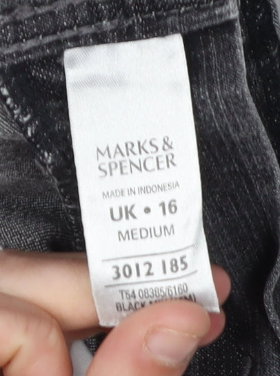 Marks and Spencer Black Women's Straight Jeans 16