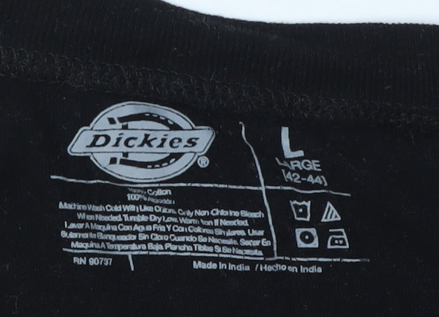 Dickies Men's Black Short Sleeve T-Shirt L