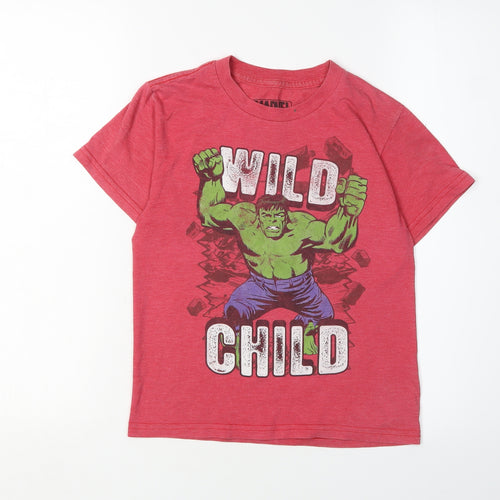 Marvel Boys Red Hulk Graphic T-Shirt 7 Years
