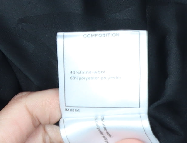 Chanel Women's Black Tweed Cropped Jacket Size 8