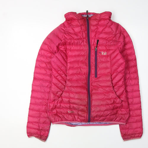 Rab Women's Pink Puffer Jacket Size 10
