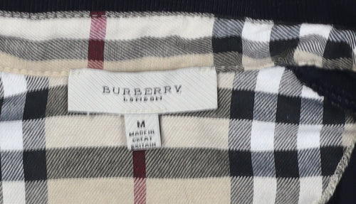 Burberry Women's Black Polo Shirt M - Classic Style