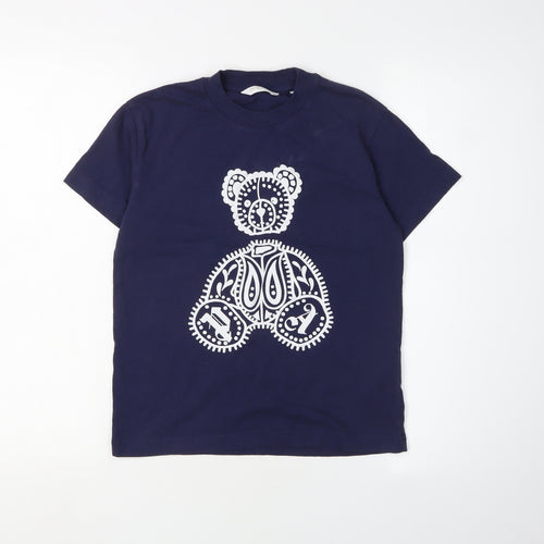 Palm Angels Boys Blue Graphic Print T-Shirt Size M