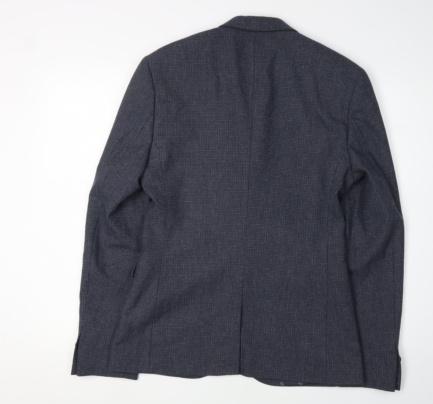 ASOS Men's Blue Check Slim Fit Blazer, Size 38