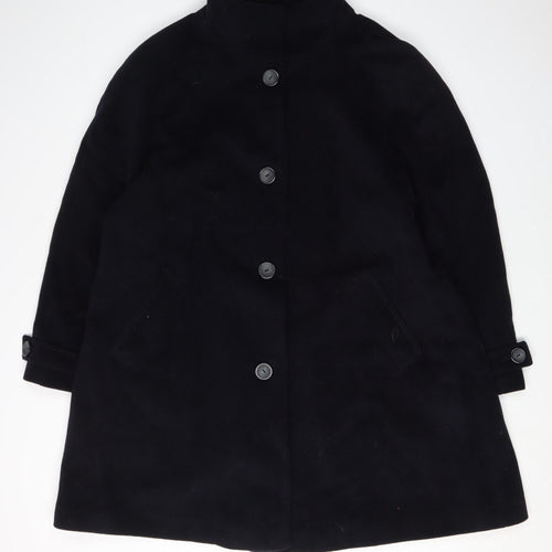 John Lewis Women's Black Wool Coat Size 18 - Classic Winter Wear