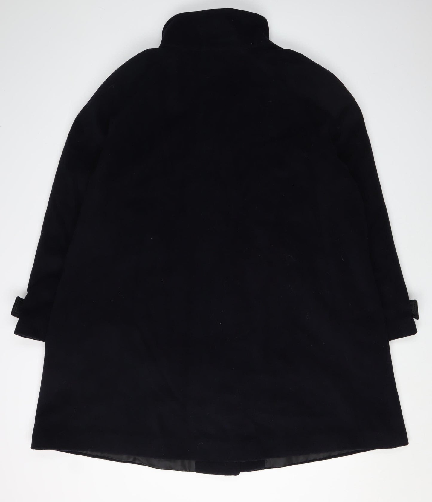 John Lewis Women's Black Wool Coat Size 18 - Classic Winter Wear