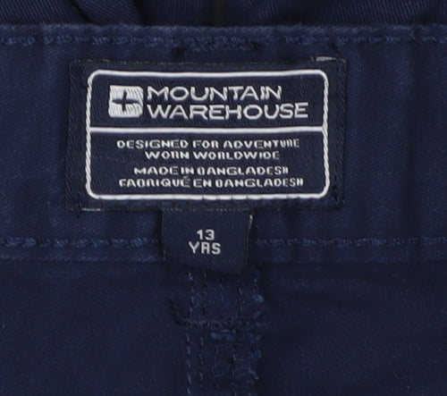Mountain Warehouse Boys Blue Cargo Shorts 13 Years