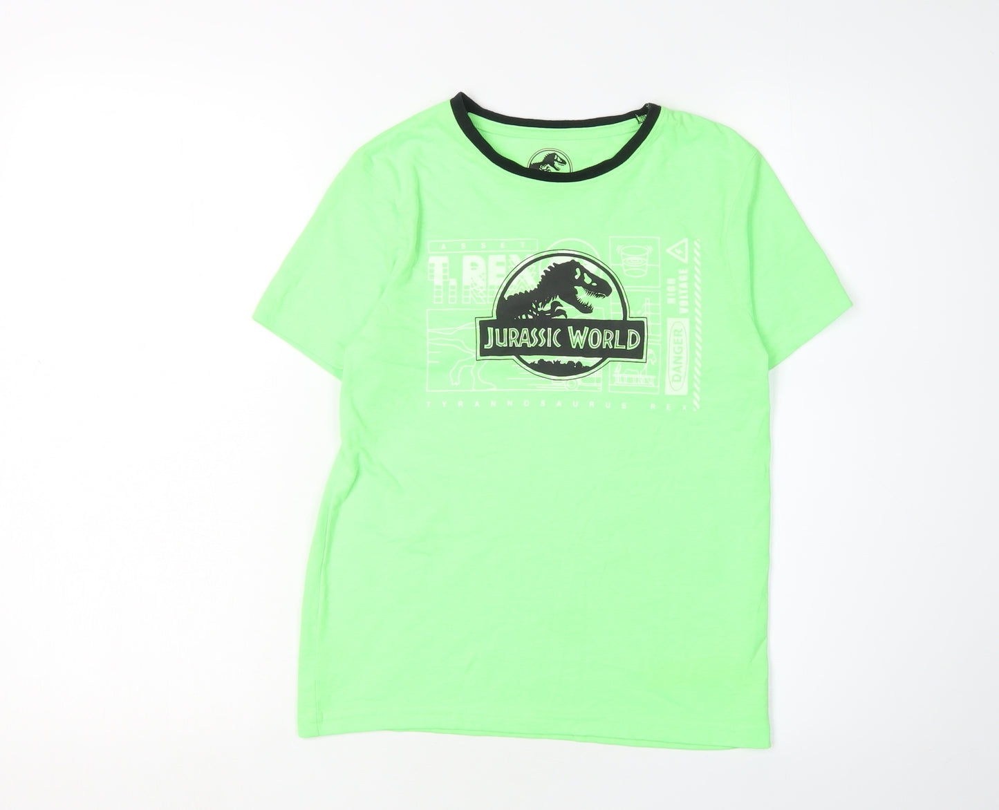 Jurassic World Boys Green T-Shirt, Size 9-10 Years, Regular Fit