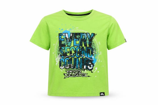 Front view of No Fear boys’ green graphic t-shirt 11-12 years