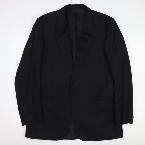 Moss Bros Black Men's Long Suit Size 40L
