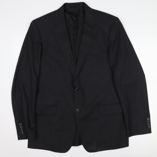 Hugo Boss Men's Black Blazer 42R Wool