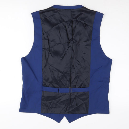 Austin Reed Blue Men's Suit Waistcoat, Size 42R