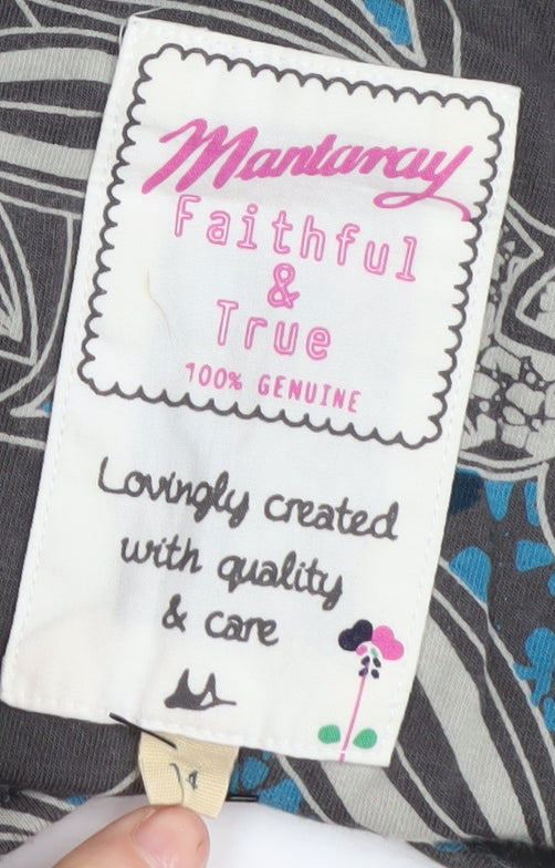 Mantaray Women's Multicoloured A-Line Dress Size 14