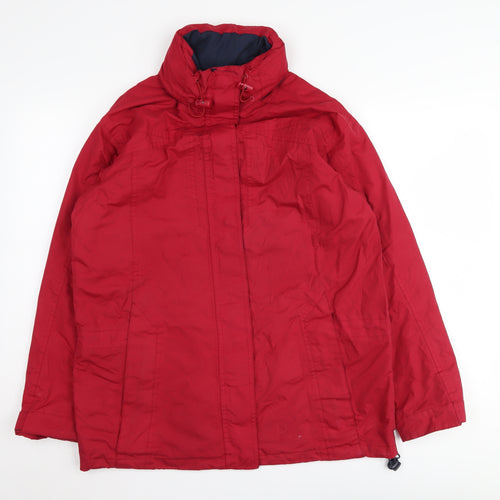 Arctic Storm Women's Red Parka Jacket Size 12