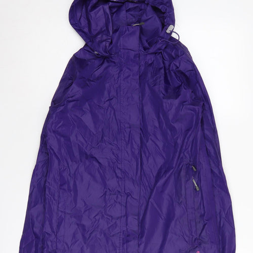 Gelert Women's Purple Packaway Rain Coat Jacket Size 6