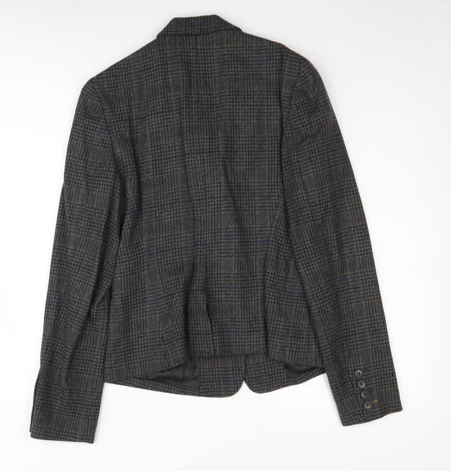 Jigsaw Women's Grey Check Suit Jacket, Size 10