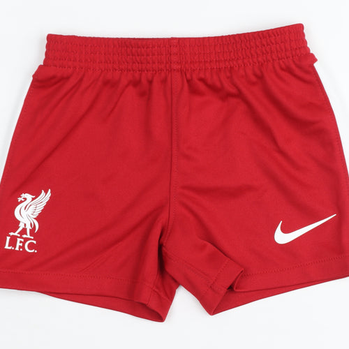 Nike Unisex Baby Red Sports Shorts 9-12 Months