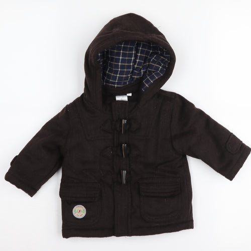 Jasper Conran Brown Wool Duffle Coat 3-6 Months