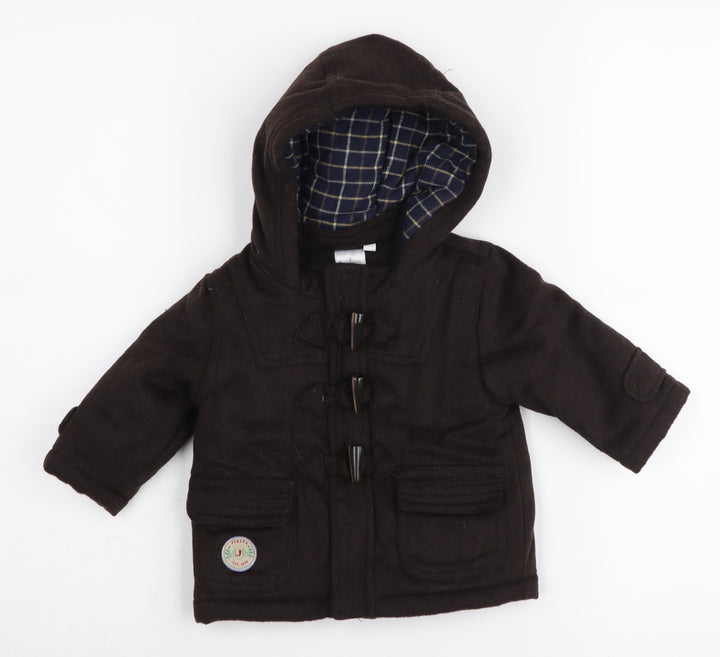 Jasper Conran Brown Wool Duffle Coat 3-6 Months
