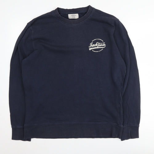 Jack & Jones Men's Blue XL Pullover Sweatshirt
