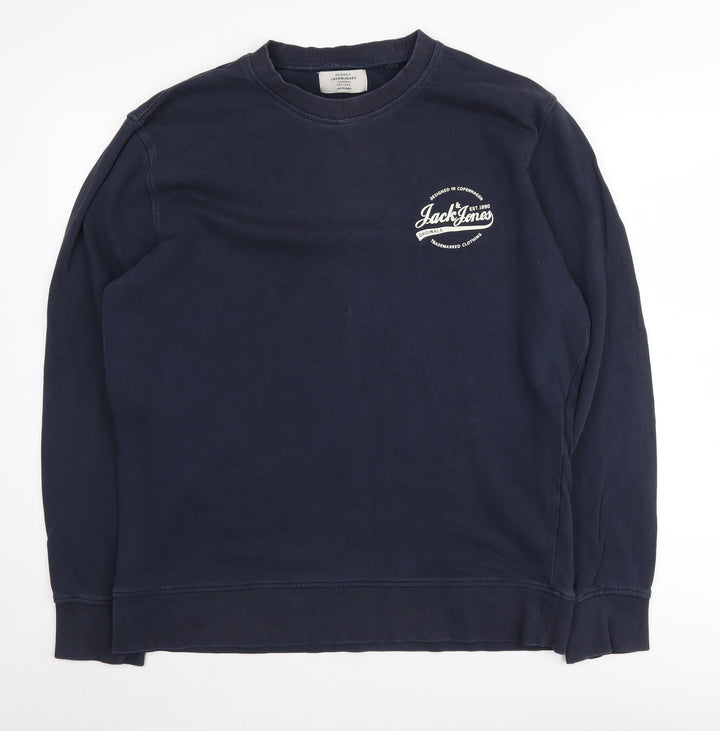 Jack & Jones Men's Blue XL Pullover Sweatshirt
