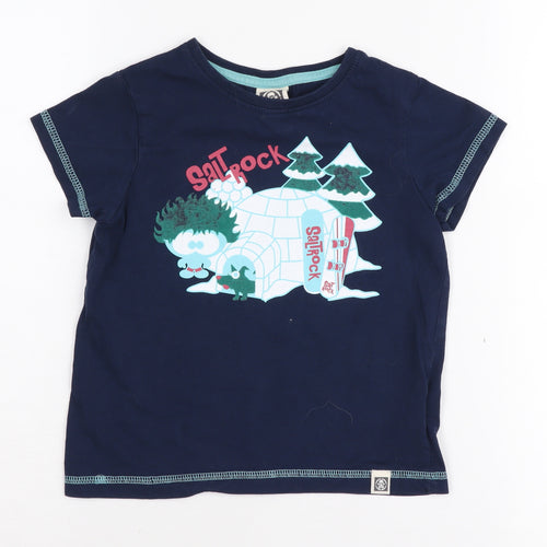 Saltrock Boys Blue Cartoon Graphic T-Shirt - 4-5 Years