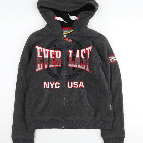Everlast Boys Grey Full Zip Hoodie 9-10 Years with Logo