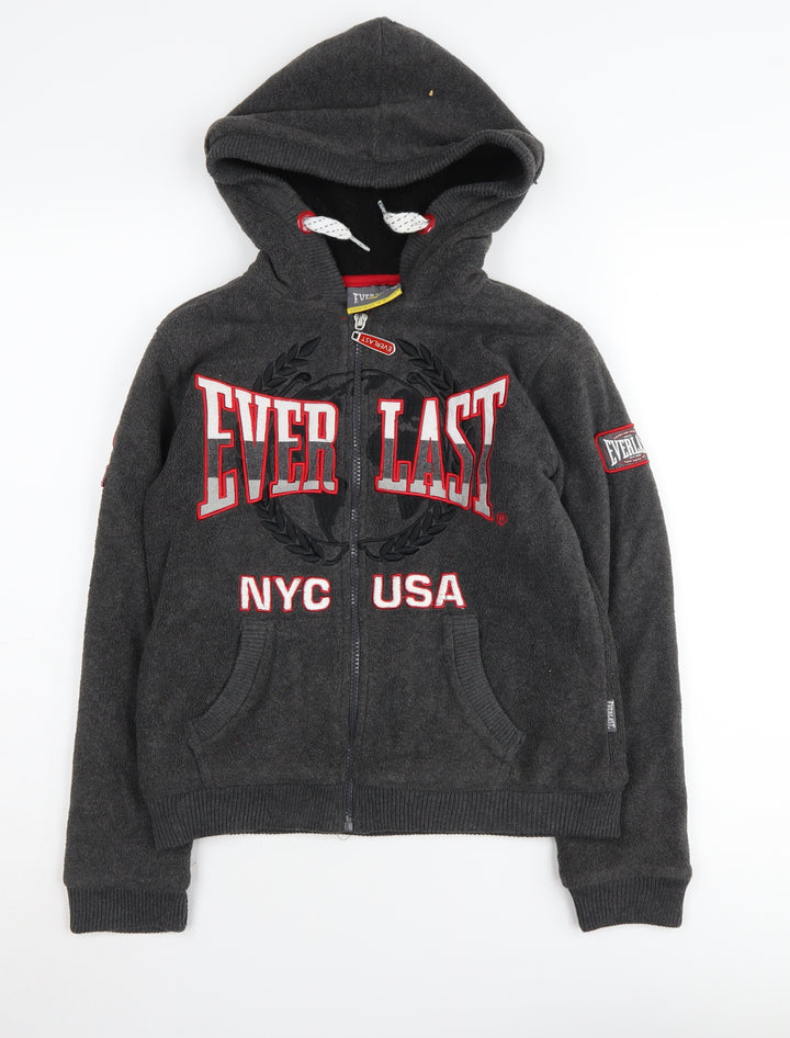 Everlast Boys Grey Full Zip Hoodie 9-10 Years with Logo
