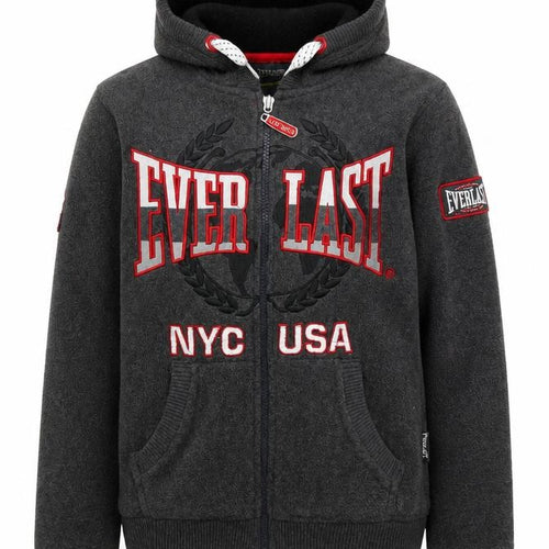 Everlast Boys Grey Full Zip Hoodie 9-10 Years with Logo