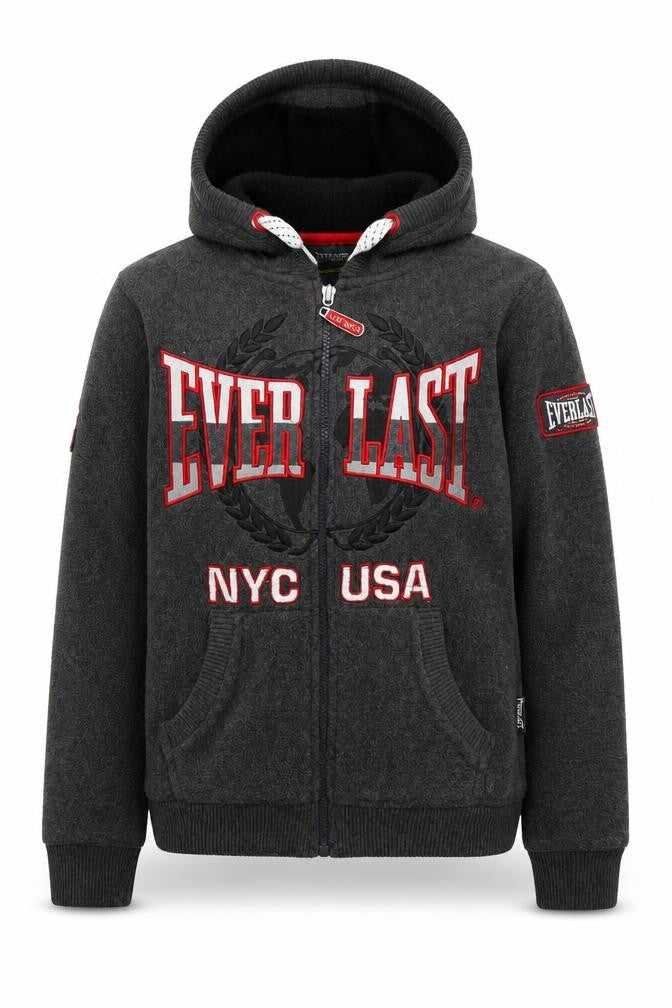 Everlast Boys Grey Full Zip Hoodie 9-10 Years with Logo