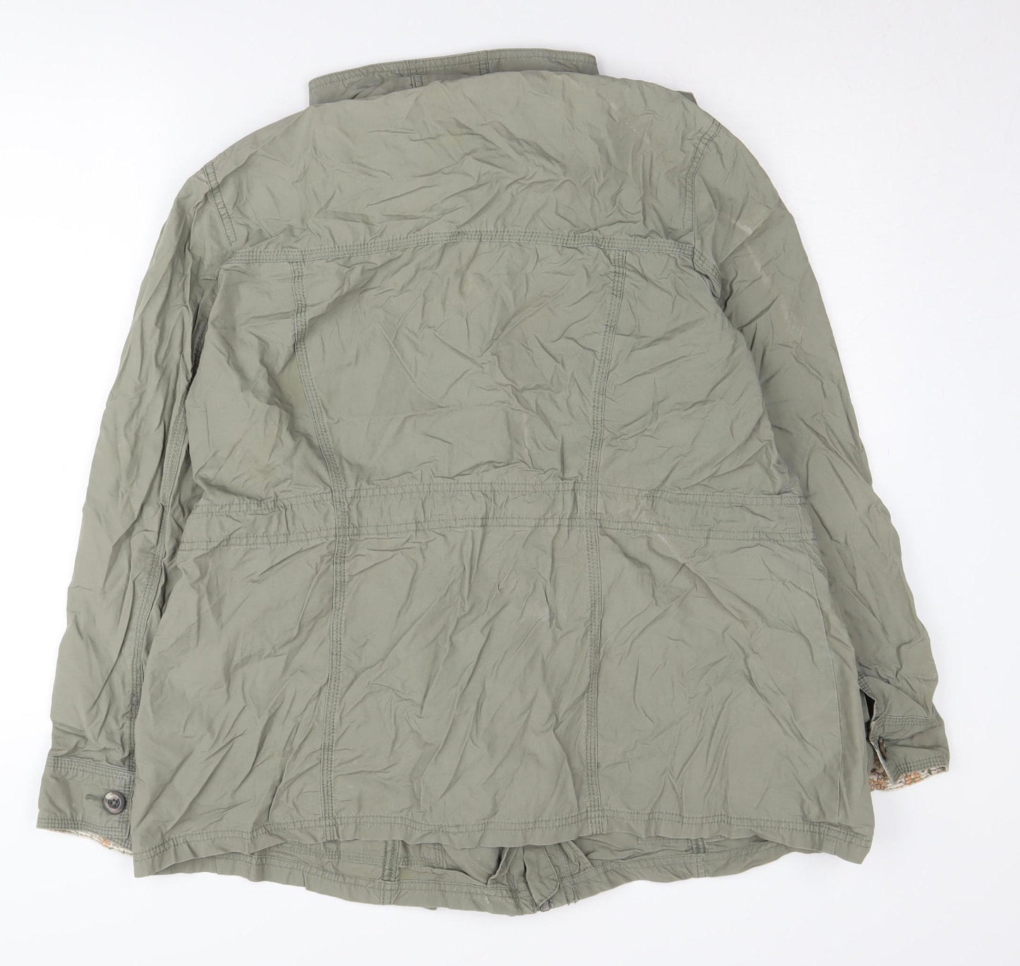 Marks and Spencer Women's Grey Military Jacket Size 20