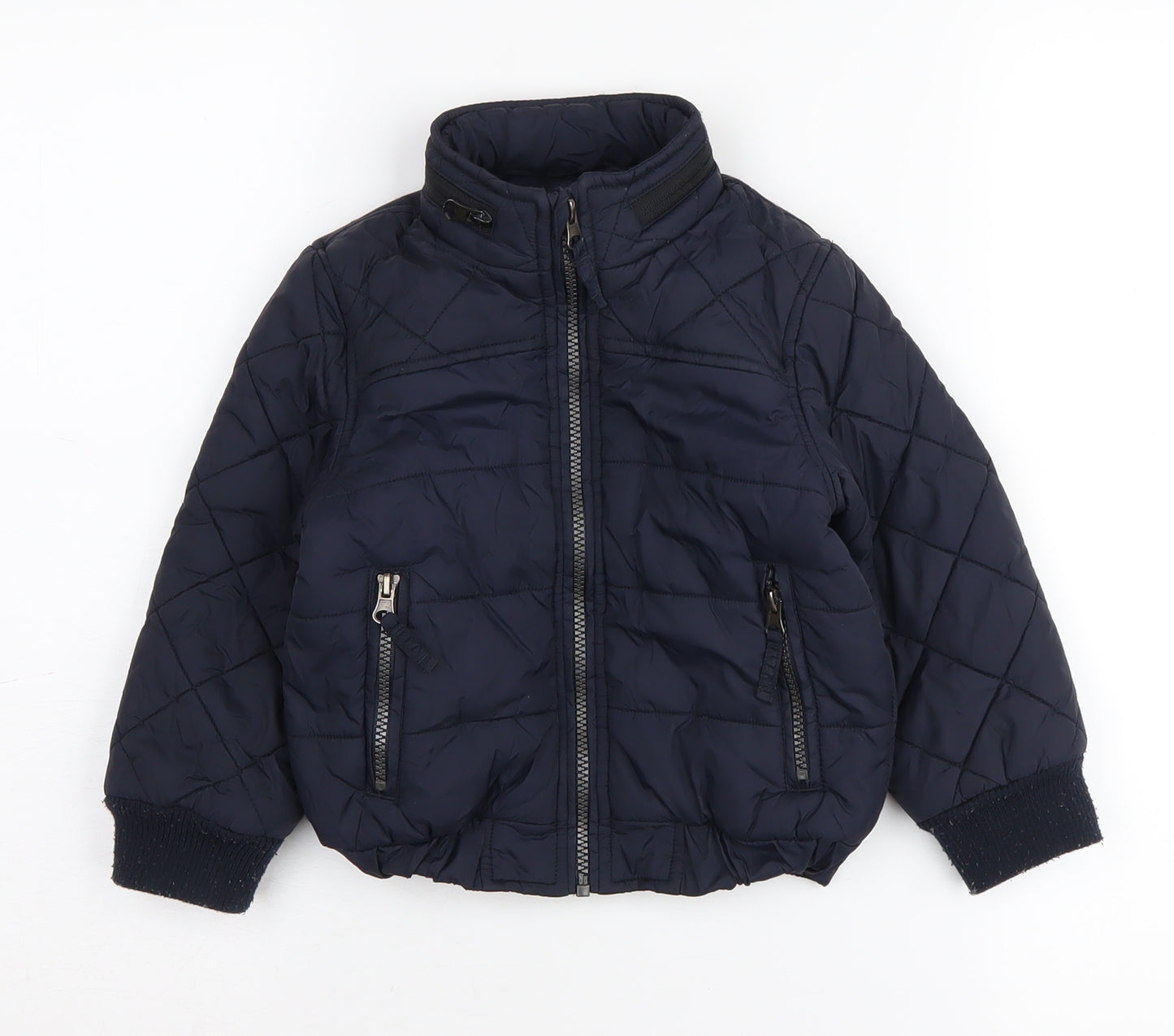 Marks and Spencer Boys Blue Puffer Jacket 3-4 Years