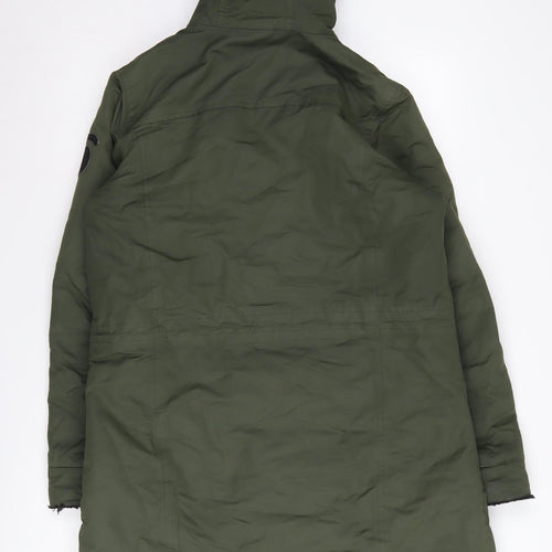 Regatta Women's Green Parka Coat UK 14 Hooded Water Resistant