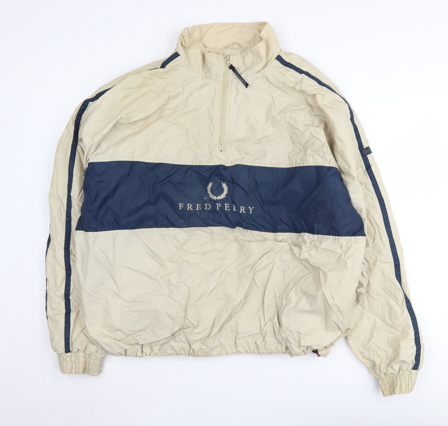 Fred Perry Men's Beige XL Windbreaker Jacket