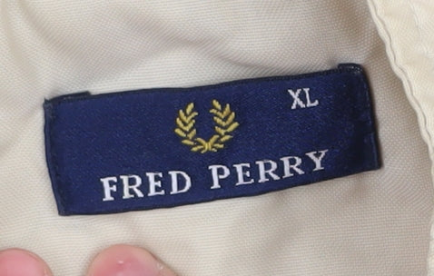 Fred Perry Men's Beige XL Windbreaker Jacket