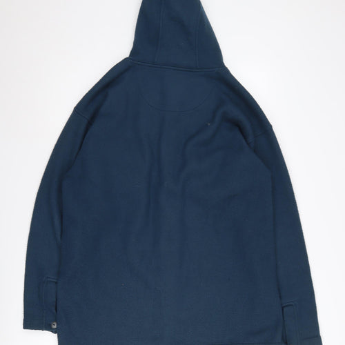 Evolution Men's Blue Hooded Fleece Jacket, Size S