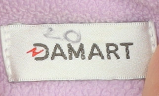 Damart Women's Pink XL Parka Jacket with Hood, Size 22/24