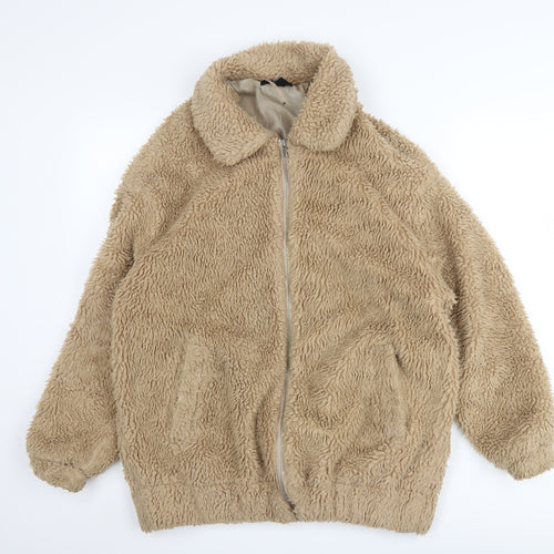 New Look Women's Beige Jacket Size 6 Casual