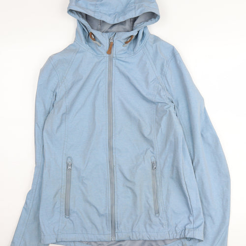 Mountain Warehouse Women's Blue Hooded Windbreaker Jacket