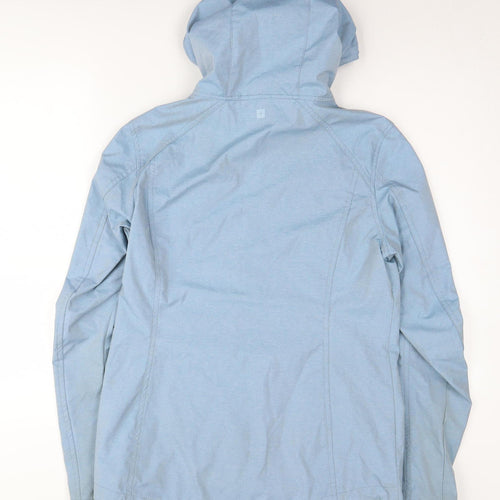 Mountain Warehouse Women's Blue Hooded Windbreaker Jacket