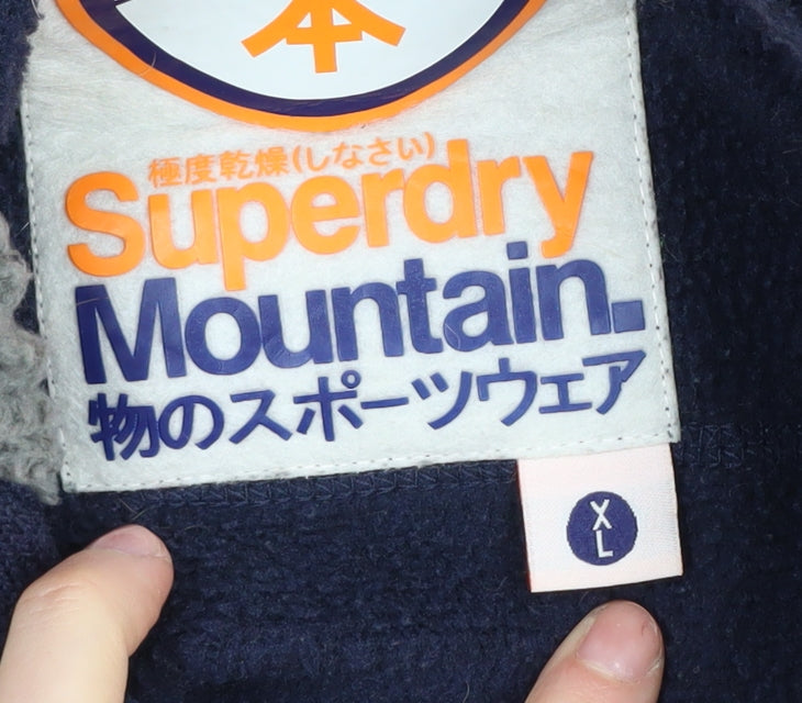Superdry Men's Blue Full Zip Hoodie XL