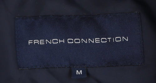 French Connection Men's Blue Parka Jacket - M