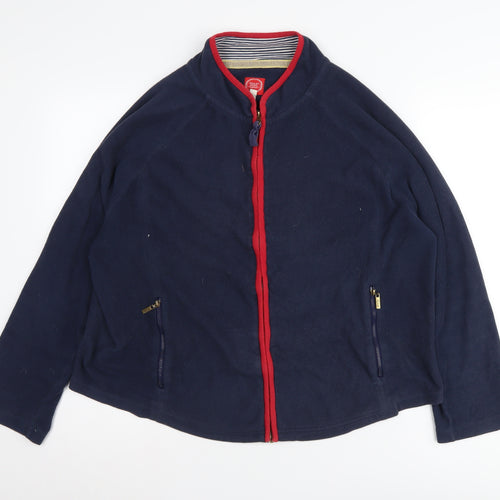 Joules Women's Blue Fleece Jacket Size 18