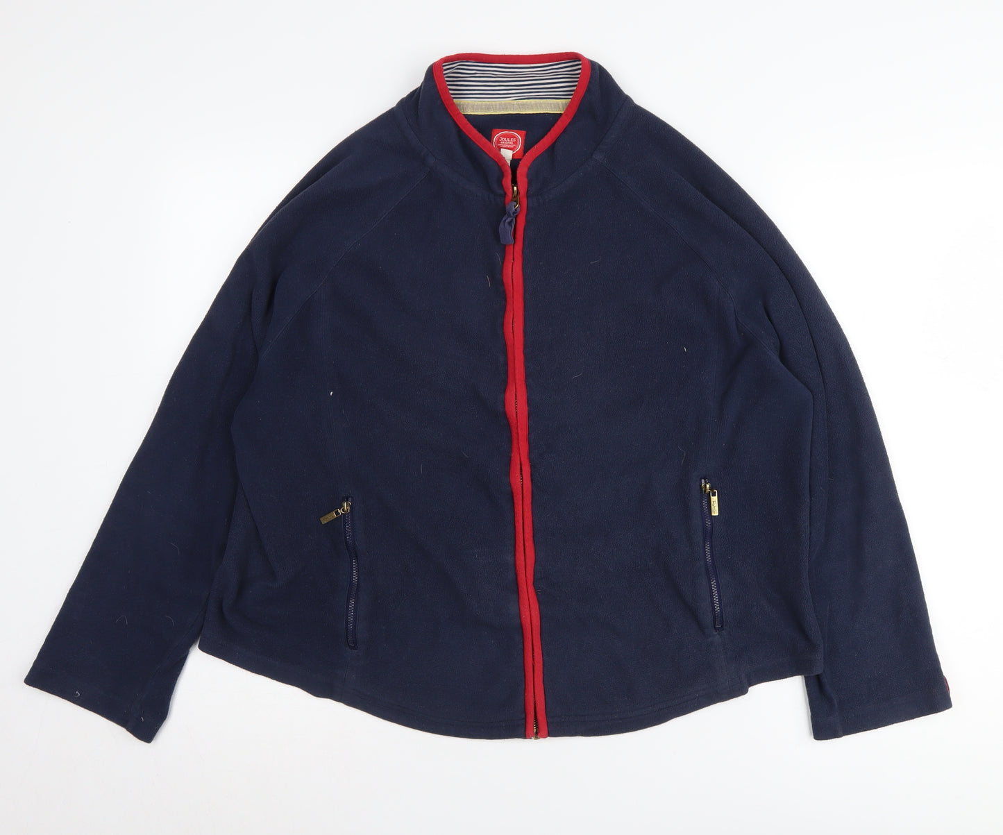 Joules Women's Blue Fleece Jacket Size 18