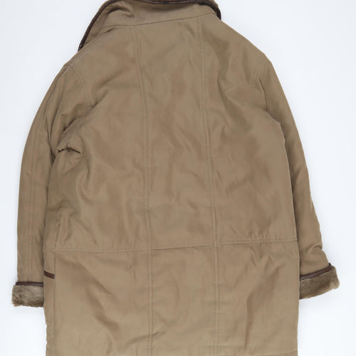 Daxon Women's Beige Overcoat Size 16 Casual Wear