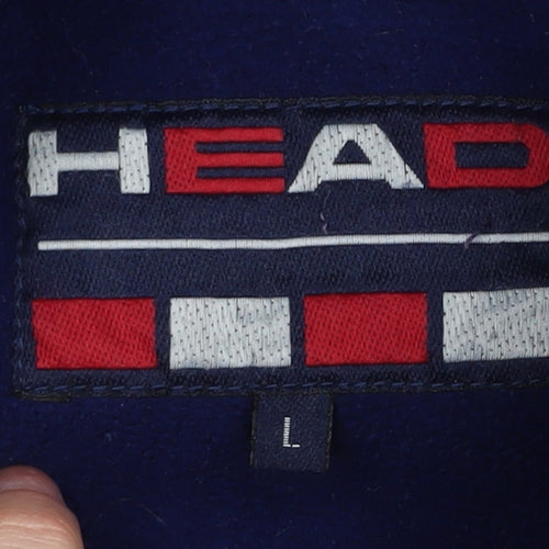 HEAD Men's Blue Zipped Jacket L - Casual Comfort