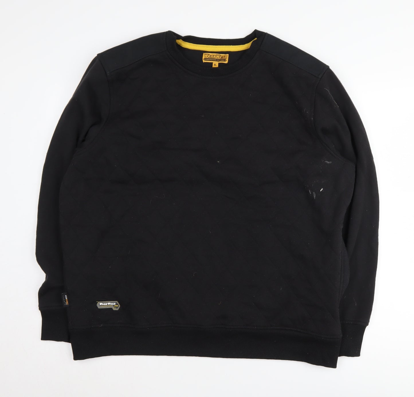 Workwear Men's Black XL Quilted Pullover Sweatshirt