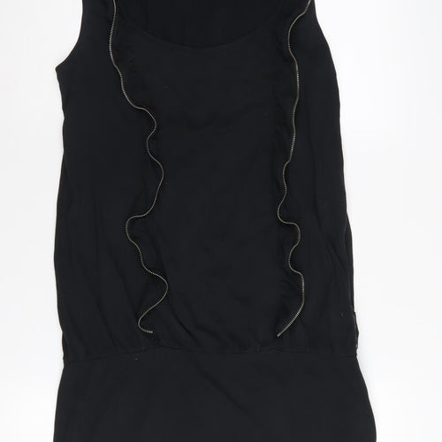 DKNY JEANS Women's Black Sleeveless Short Dress L