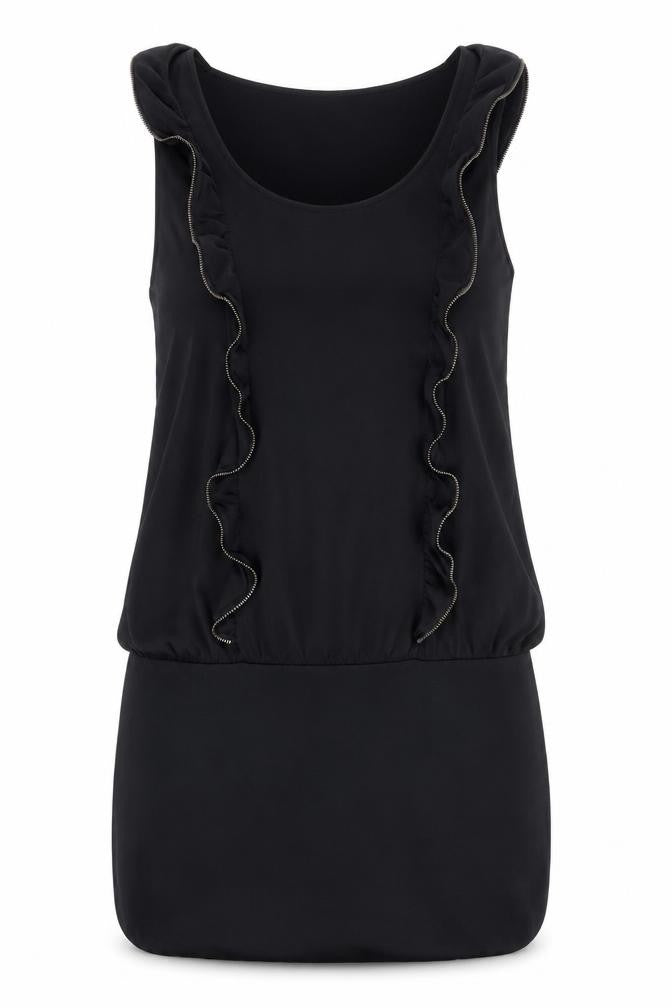 DKNY JEANS Women's Black Sleeveless Short Dress L