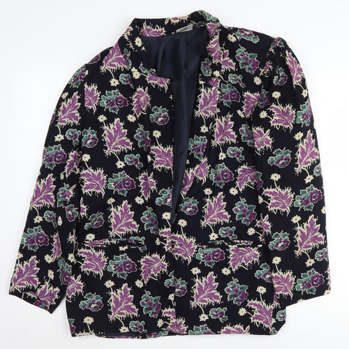 Alexon Women's Multicoloured Floral Suit Jacket, M, Lined, Regular Fit